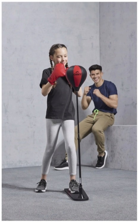 CRIVIT Zestaw bokserski dla dzieci, gruszka z regulacją wysokości boxing CRIVIT Zestaw bokserski dla dzieci, gruszka z regulacją wysokości boxing