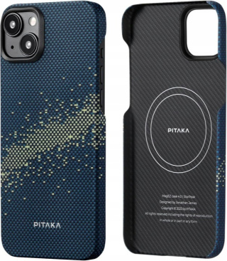 Etui na telefon iPhone 15 Plus 6,7' Magsafe z włókna aramidowego Pitaka