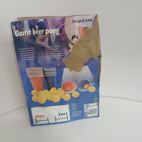 GRA PIWNY PING PONG BEER PONG 24 KUBKI 24 PIŁKI ALKOHOLOW ZABAWA NA IMPREZE