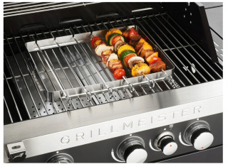 GRILLMEISTER Szpikulce do szaszłyków z grilla w składanej ramce stal 6 szt