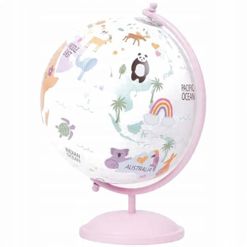 Globus Edukacyjny dla dzieci, Interaktywny, Obrotowy, 27,5 cm