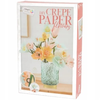 Zestaw kwiatów z bibuły Kwiaty z papieru krepowanego Craft Sensations Zrób to sam