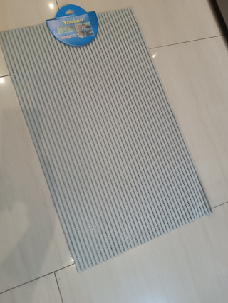 Mata łazienkowa szara antypoślizgoa 40x65