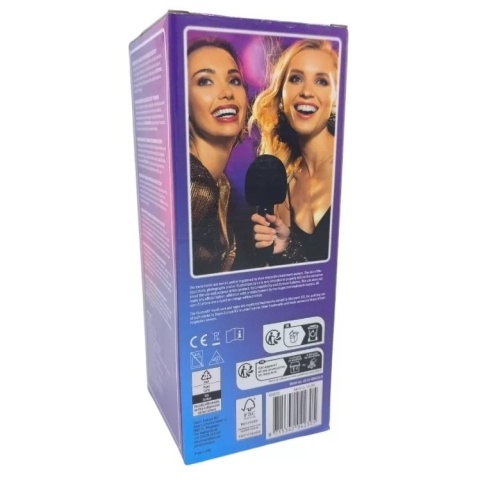 Mikrofon karaoke z Bluetooth z efektami dźwiękowymi Czarny