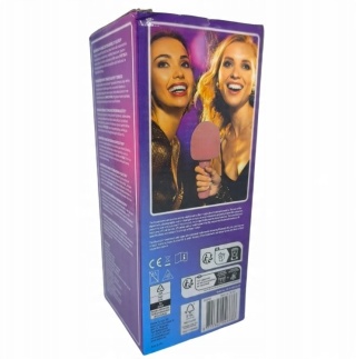 Mikrofon karaoke z Bluetooth z efektami dźwiękowymi Różowy
