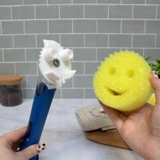 Myjka + dozownik Zestaw Scrub Daddy ŻÓŁTA