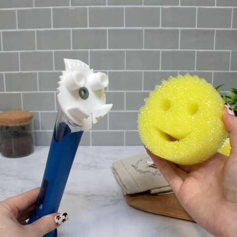 Myjka + dozownik Zestaw Scrub Daddy ŻÓŁTA Myjka + dozownik Zestaw Scrub Daddy ŻÓŁTA