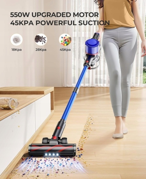ODKURZACZ FIEETY BEZPRZEWODOWY PIONOWY Elite9 45KPA 550W 60 MIN