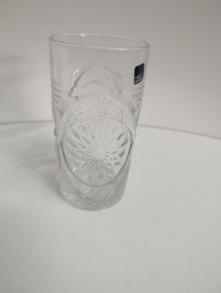 Ozdobna Szklanka do Wody Drinków Soków Koktajli Szlifowana 360ml