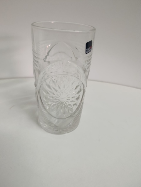 Ozdobna Szklanka do Wody Drinków Soków Koktajli Szlifowana 360ml