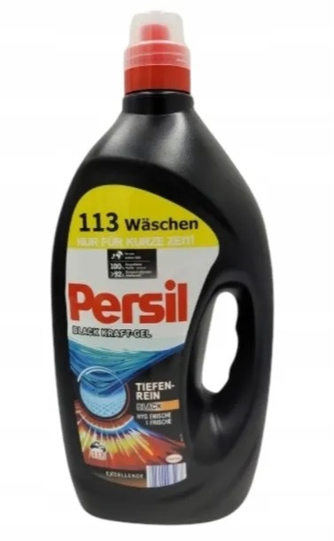 PERSIL PŁYN ŻEL DO PRANIA BLACK XXL JAKOŚĆ NIEMIECKA 113 Prań 5.65L PERSIL PŁYN ŻEL DO PRANIA BLACK XXL JAKOŚĆ NIEMIECKA 113 Prań 5.65L