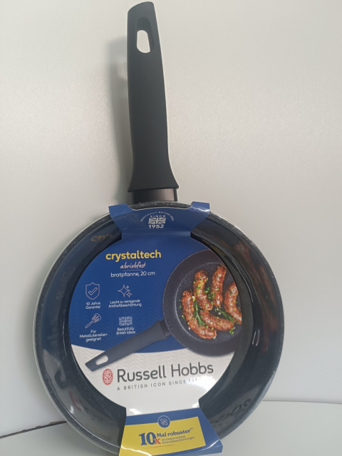 Patelnia Crystalex 20 cm Russell Hobbs, wszystkie rodzaje kuchenek Patelnia Crystalex 20 cm Russell Hobbs, wszystkie rodzaje kuchenek