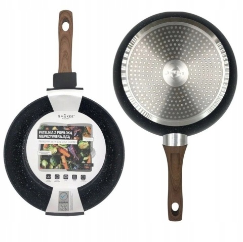 Patelnia tradycyjna Smukee 26 cm non-stick Czarna