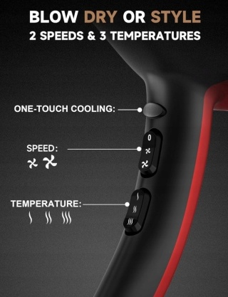 Profesjonalna suszarka do włosów GRTPRO CHJ-8900 jonowa, 2400 W