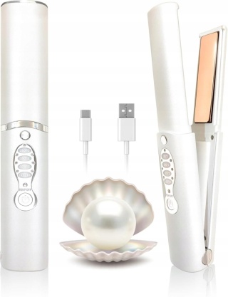 Prostownica i lokówka 2 w 1 ADOBIRD przenośna mała, turystyczna USB C 210 STOPNI NOWOŚĆ