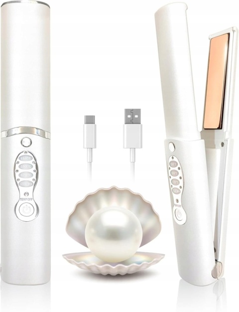 Prostownica i lokówka 2 w 1 ADOBIRD przenośna mała, turystyczna USB C 210 STOPNI NOWOŚĆ