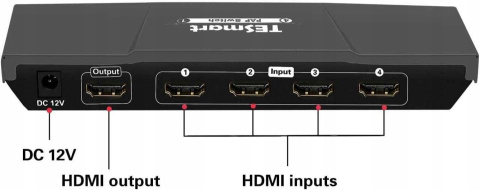 Rozdzielacz HDMI 4K switch splitter 4x1 60Hz TESmart