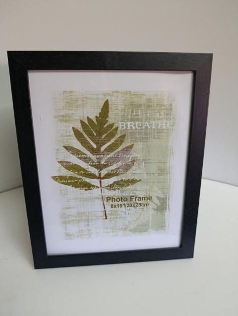 RAMKA 20x25 NA ZDJĘCIE PLAKAT DYPLOM czarna rama drewniana