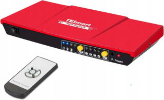 Rozdzielacz HDMI 4K PAP Switch splitter 4x1 60Hz TESmart czerwony