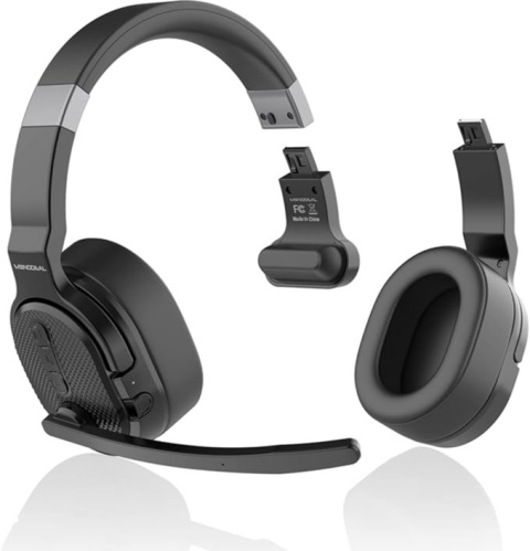 🎧 Słuchawki bezprzewodowe MONODEAL M103 z mikrofonem – Bluetooth, ANC, zestaw słuchawkowy dla kierowców, call center i biura
