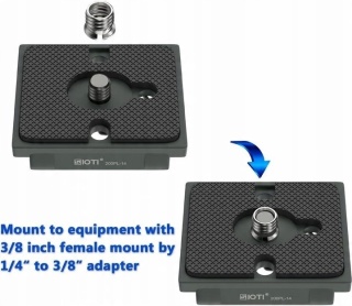 SIOTI 323 Płytka Szybkiego Montażu (szara), szybkozłączka do statywu