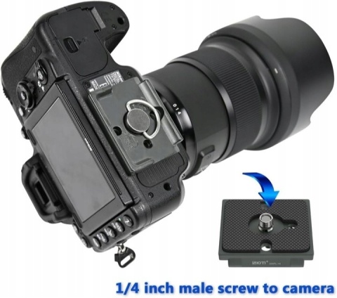 SIOTI 323 Płytka Szybkiego Montażu (szara), szybkozłączka do statywu