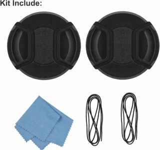 SIOTI Osłona Obiektywu 72mm (dekiel, dekielek) Zestaw 2 sztuki + czyścik