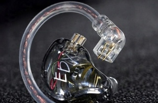 Słuchawki KZ EDX Lite z mikrofonem, transparentne