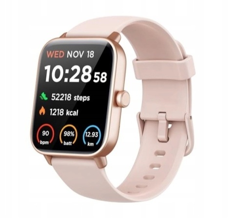 Smartwatch ID208 PLUS różowy ALEXA wykonywanie połączeń IOS Android