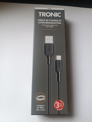 TRONIC Przewód do ładowania i transmisji danych USB A-USB C