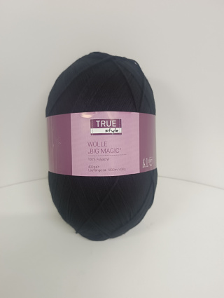 Włóczka 400 g, czarna., 1200 m, Polyacryl