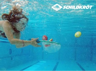 Rakietka, Wodna gra Catch do nurkowania | 5 ciężarków + podbierak, basen, plaża, CE
