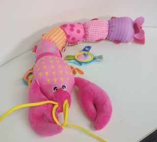 Zabawka sensoryczna dla dzieci, pluszowa, antystresowa, grająca, kolorowa