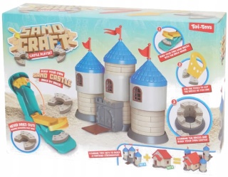 Piasek kinetyczny, Zrób to sam zamek z piasku gotowy zestaw z foremkami i piaskiem TOI-TOYS