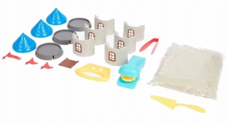 Piasek kinetyczny, Zrób to sam zamek z piasku gotowy zestaw z foremkami i piaskiem TOI-TOYS