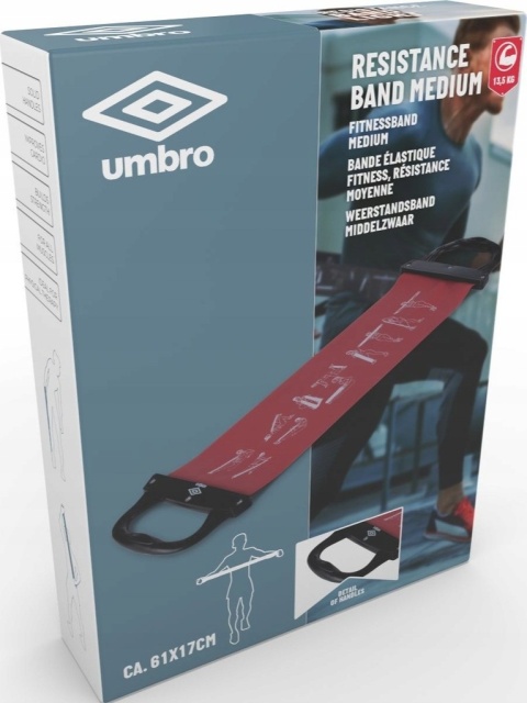 Umbro Guma oporowa do ćwiczeń Medium, czerwona Umbro Guma oporowa do ćwiczeń Medium, czerwona