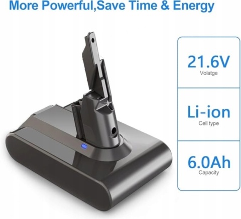 Bateria Akumulator do Dyson V7 SV11 21.6V 6000mAh 129.6Wh