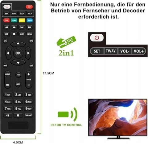 Dekoder tuner satelitarny DVB-S2 Dcolor FTA USB PVR MEDIA Hotbird Astra