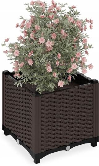 Doniczka Relaxdays Rattan Look 38 x 40 x 40