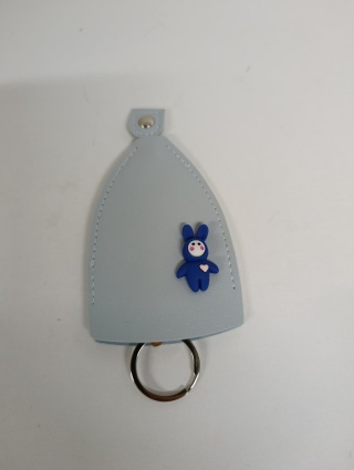 Etui na kluczyki ze skóry PU, torba wodoodporna, niebieski 1 szt