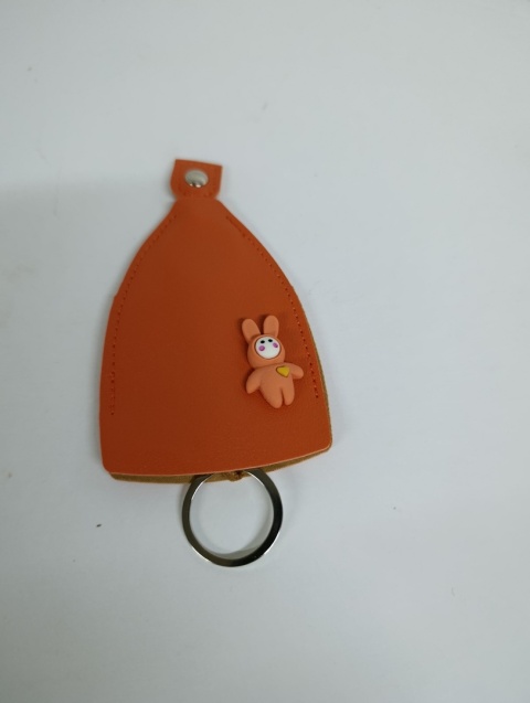 Etui na kluczyki ze skóry PU, torba wodoodporna, pomarańczowe 1 szt