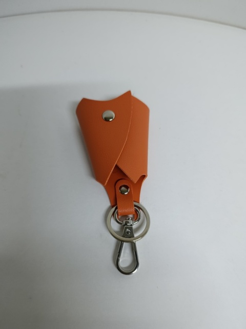 Etui na kluczyki ze skóry PU, torba wodoodporna, pomarańczowe