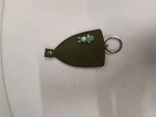 Etui na kluczyki ze skóry PU, torba wodoodporna, zieleń 1 szt