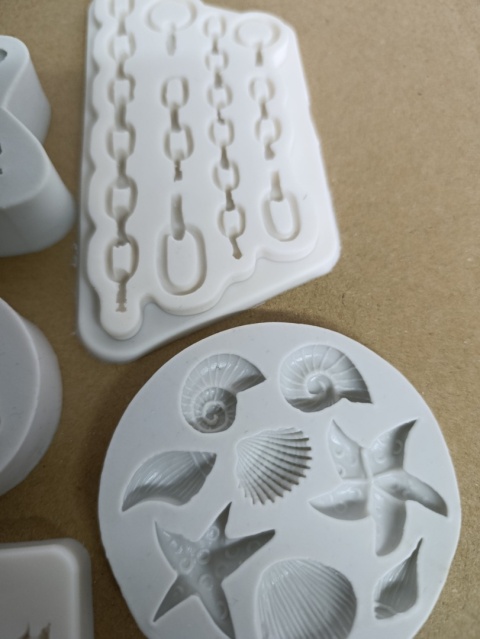 Formy silikonowe do dekoracji 3D- zestaw 5 form, czekolada,żelki