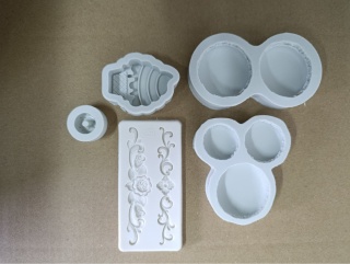 Formy silikonowe do dekoracji 3D- zestaw 5 form, czekolada,żelki