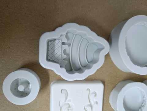 Formy silikonowe do dekoracji 3D- zestaw 5 form, czekolada,żelki