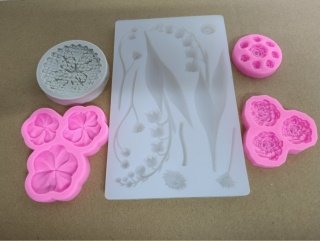 Formy silikonowe do dekoracji 3D- zestaw 5 form, czekolada,żelki