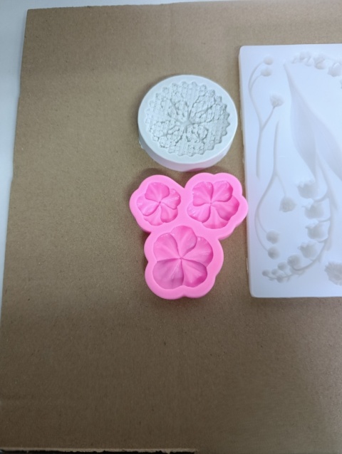 Formy silikonowe do dekoracji 3D- zestaw 5 form, czekolada,żelki
