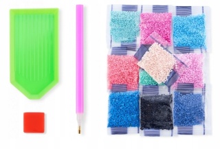 Haft Diamentowy Diamond Painting Mozaika 65cmx45cm Malowanie Diamentowe - Góra Fuji i Kwitnące Wiśnie