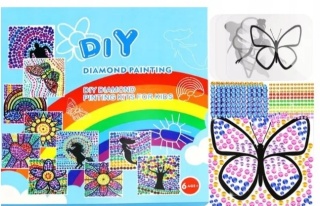 Haft Diamentowy Mozaika Diamenciki Do Przyklejania Dla Dzieci Z Szablonami